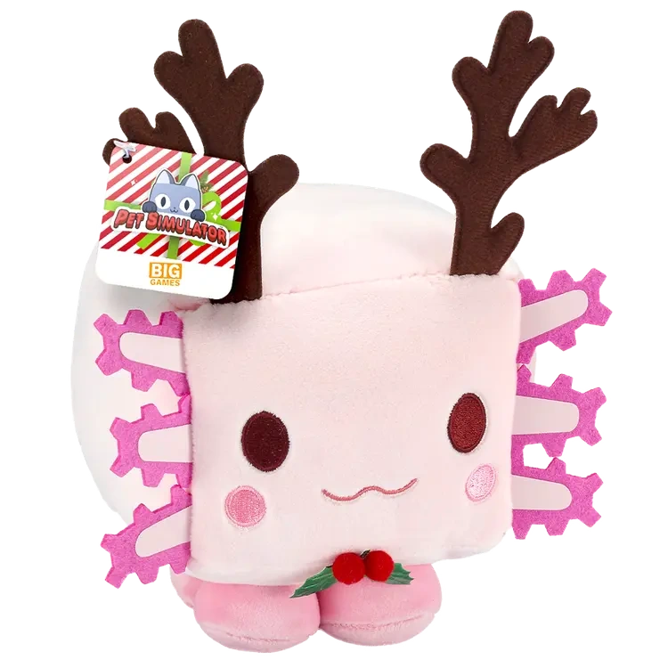 Merch - Huge Reindeer Axolotl