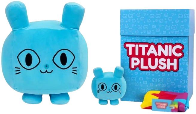 Merch - Titanic Blue Balloon Cat