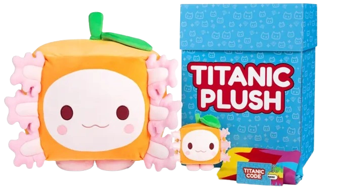 Merch - Titanic Orange Axolotl