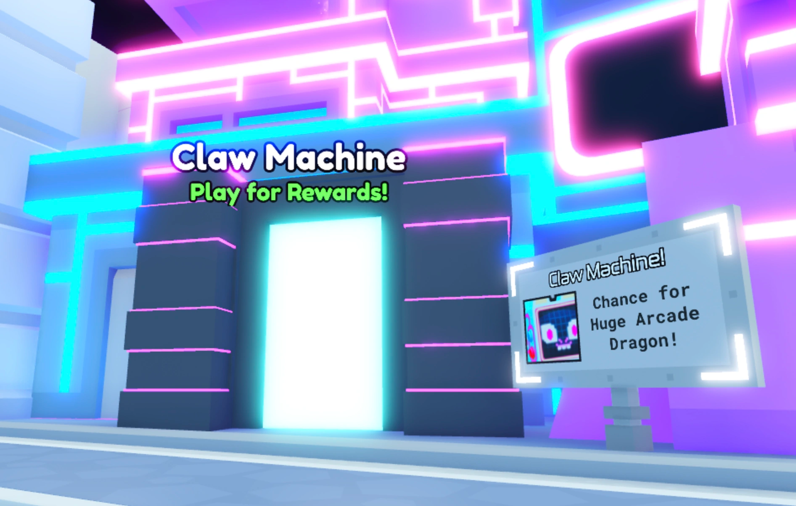 PS99 Minigame Claw Machine - Entrance